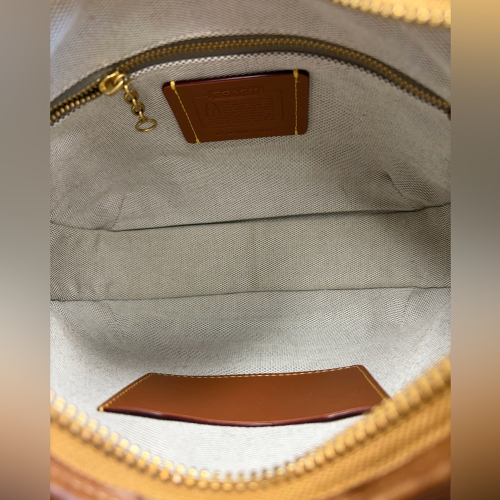 Coach Ergo Shoulder Bag Originals Forever Collection Brown Leather C3855 - Picture 7 of 17